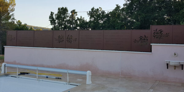Brise-vue sur mesure découpe laser
