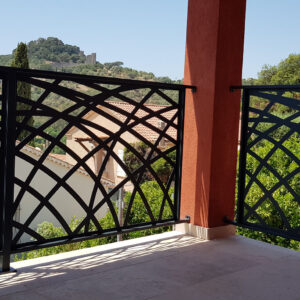 Garde-corps de terrasse sur mesure