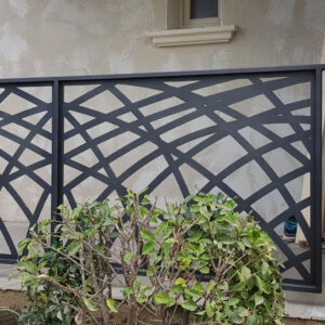 Garde-corps de terrasse tôles laser