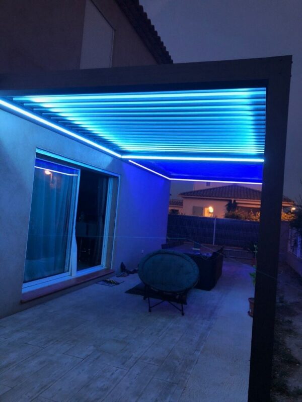 Pergola bioclimatique avec éclairage led – Image 2