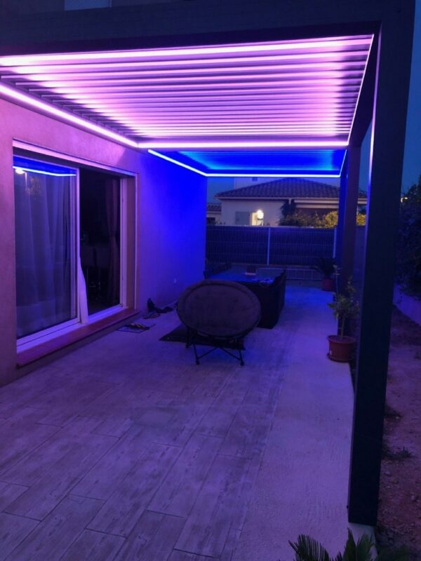 Pergola bioclimatique avec éclairage led – Image 3