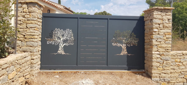 Portail coulissant laser oliviers – Image 3