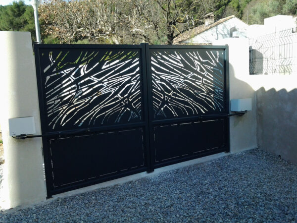 Portail fer moderne découpe laser – Image 3