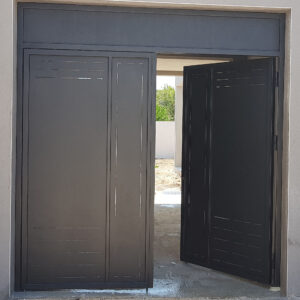Porte double vantaux decoupe laser