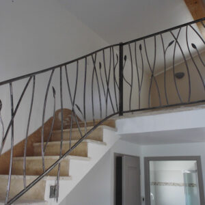 Rampe d'escalier contemporaine sur mesure
